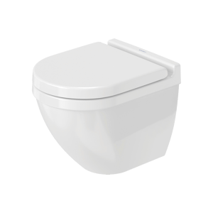 Duravit Starck 3 hangtoilet glanzend wit randloos compact