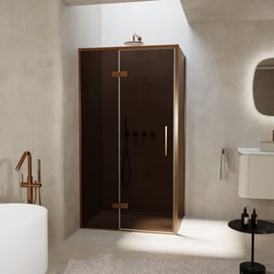 Balmani Senses Design douche d'angle avec porte pivotante