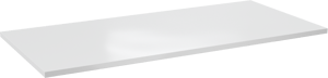 Linie Lado tablette simple ou double marbre composite Blanc Brillant 100 x 46 cm
