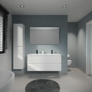 Linie Lado meuble salle de bains avec plan vasque Vano