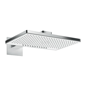 Hansgrohe Rainmaker Select 460 hoofddouche 2 jets met muursteun ø46cm wit/chroom
