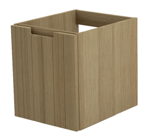 Balmani Adagio meuble sous-lavabo suspendu 45 x 55 cm chêne vieilli 1 tiroir