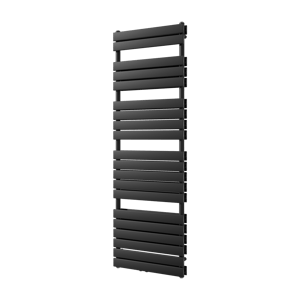 Vipera Vulcan dubbele handdoekradiator 60 x 183,5 cm centrale verwarming mat zwart zij- en middenaansluiting 1.866W