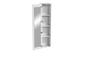 Storke Edge zwevende badkamerkast met spiegel Glanzend Wit 40 x 30 x 170 cm