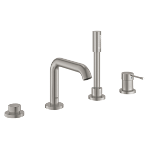 Grohe Essence 4-gats badrandkraan met douchekop Supersteel