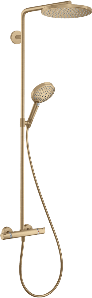 Hansgrohe Raindance Select S 240 Powderrain Duschsystem: Brushed Bronze