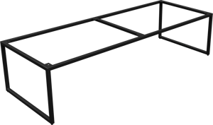 Linie Lado decoratieve frame Mat Zwart 120 x 44 cm