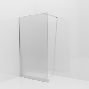 Balmani Modular Walk-In Dusche: 120 x 200 cm, Ribs, inklusive Coating, Profil Chrom glänzend