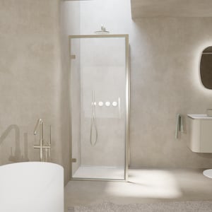 Balmani Senses Design Eckdusche mit Drehtür