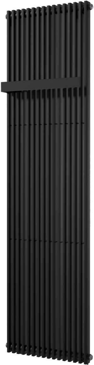 Vipera Corrason radiateur de salle de bains simple 50 x 180 cm chauffage central noir mat raccordement latéral 1.617W