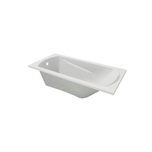 Linie Tessa Mini baignoire encastrable mono 140 x 70 cm acrylique Blanc Brillant