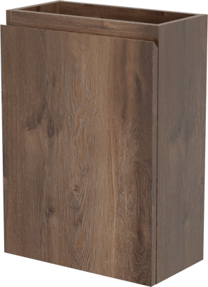 Linie Lado meuble lave-mains suspendu 40 x 22 cm chêne brun