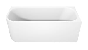 Luca Varess Mezzo 2-Personen-Eckbadewanne: links, 170 x 75 cm, Acryl, Weiß matt