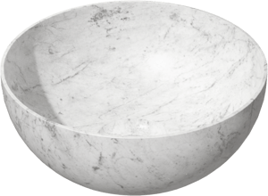 Balmani Bari XS vasque à poser marbre carrare rond Ø 22 cm