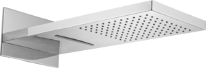 Blaufoss Mystic Fall Regendusche Duschkopf: Rechteckig, Wasserfallfunktion, 55 x 23 cm, Chrom Glänzend
