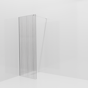 Balmani Modular Walk-In Dusche: 80 x 200 cm, Mikado, Profil Chrom glänzend