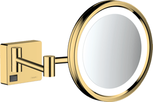 Hansgrohe AddStoris Kosmetikspiegel mit Vergrößerung Polished Gold Optic