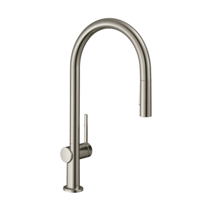 Hansgrohe Talis M54 210 2jet keukenkraan met uittrekbare handdouche rvs look