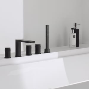 Blaufoss Sonic Badewannenrand Armatur, Einbauelement inklusive