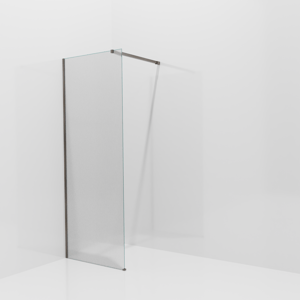 Balmani Modular inloopdouche: 80 x 200 cm, Ribs met coating, Brushed GunMetal profielen