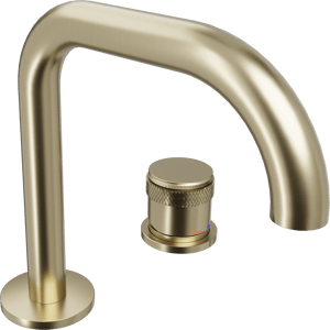 Blaufoss Pavilion Flat Waschbecken Armatur: Brushed Champagne Gold