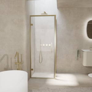 Balmani Senses Design Eckdusche mit Drehtür