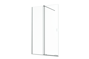 Balmani Move Slide  Walk-In-Dusche mit Schiebetür 120 x 200 cm Klarglas, inklusive Coating, chrom Profil