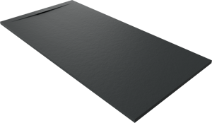 Balmani Andes Evolution douchebak 180 x 90 cm composietmarmer Mat Zwart