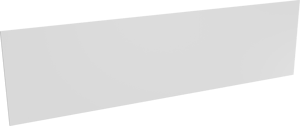 Luca Varess Waschbeckenrückwand matt Weiße Solid Surface 40 x 150 cm