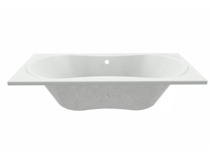 Luca Varess Trasime 2 Personen Einbaubadewanne 180 x 80 cm, Acryl Weiß mat