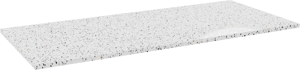Storke Tavola tablette simple ou double blanc/noir terrazzo mat 120 x 52 cm