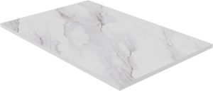 Luca Varess Suite Duschwanne 140 x 90 cm Marmorkomposit Marble White