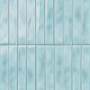 Carruzo Rio keramische Wandfliesen 24 Stück, 5x50cm Aqua