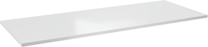 Linie Lado tablette simple ou double marbre composite Blanc Brillant 120 x 46 cm