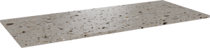 Balmani Stretto enkel of dubbel tablet greige terrazzo 135 x 55 cm