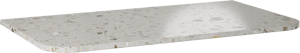 Balmani Moon tablette simple ou double terrazzo greige 100 x 55 cm