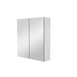 Storke Reflecta Spiegelschrank Bad: 75 x 75 cm, Weiß Glänzend