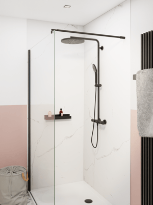 Luca Varess Artdeco set hoekprofiel + zijprofielen voor douchewandbekleding