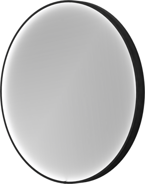 Balmani Secret Black miroir rond noir lumineux et anti-buée Ø 70 cm