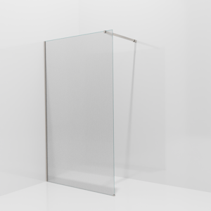 Balmani Modular Walk-In Dusche: 120 x 200 cm, Ribs, inklusive Coating, Profil Brushed CoolMetal