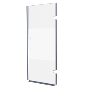 Balmani Modular Panneau en verre et joints pour porte de douche à droite 841 mm Verre transparent avec bande matte