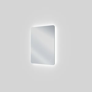 Linie Lux miroir coins arrondis lumineux 63 x75 cm