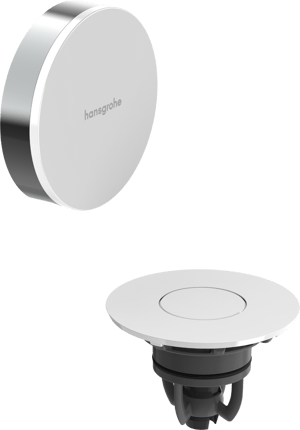 Hansgrohe Flexaplus set de finition pour vidage et trop-plein baignoire Blanc Brillant