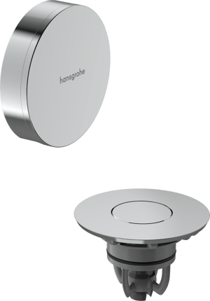 Hansgrohe Flexaplus set de finition pour vidage et trop-plein baignoire Chrome Brillant