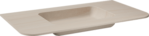 Balmani Moon plan simple Travertin Beige Terrazzo 100 x 55 cm