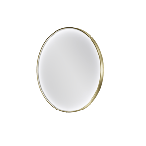 Balmani Secret miroir rond Brushed Champagne Gold lumineux et anti-buée Ø 80 cm