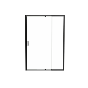 Luca Varess Vidor Telescope douche draaideur 140 cm x 190 cm Helder glas mat zwart profiel