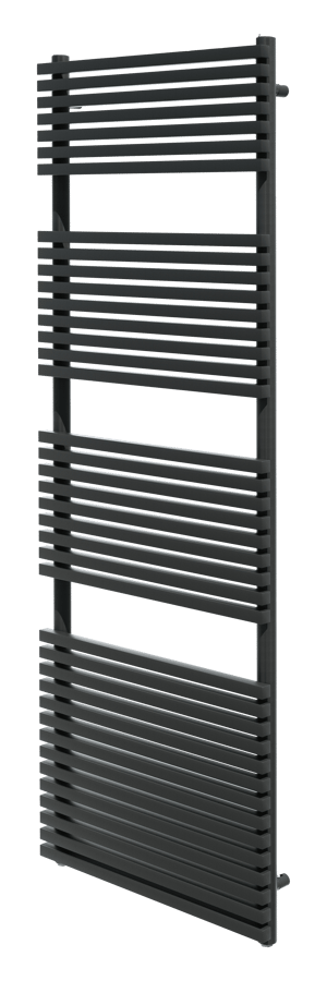 Vipera Vesuvio sèche-serviettes Simple 60 x 180 cm chauffage électrique noir mat raccordement latéral et central possible 1.250W, résistance incluse