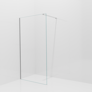Balmani Modular Walk-In Dusche: 110 x 200 cm, Klarglas, Profil Chrom glänzend