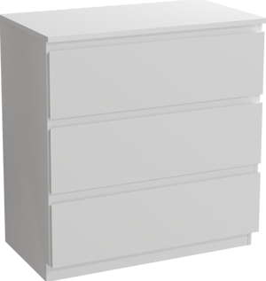 Linie Lado staand badmeubel 80 x 46 cm mat wit met Lado enkel wastafelblad in composietmarmer mat wit